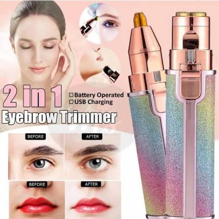2-in-1 Rechargeable Eyebrow & Facial Hair Trimmer