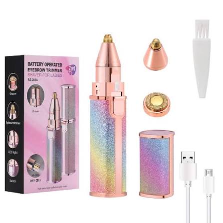 2-in-1 Rechargeable Eyebrow & Facial Hair Trimmer